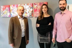 Στα εγκαίνια της έκθεσης Μικρά Ζωγραφικά