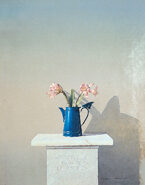 Κυανή Καφετιέρα Μεταξοτυπία του Μιχάλη Μακρουλάκη στον Εικαστικό Κύκλο Sianti