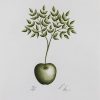 Apple Silkscreen by Yeros Dimitris at Ikastikos Kiklos Sianti Gallery.
