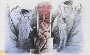 Orestes Silkscreen by Panagiotis Gravalos at Ikastikos Kiklos Sianti Gallery