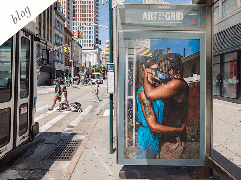 Δημόσια τέχνη που διευκολύνει την αγωνία της αναμονής στη Νέα Υόρκη και σε κάθε μεγαλούπολη.